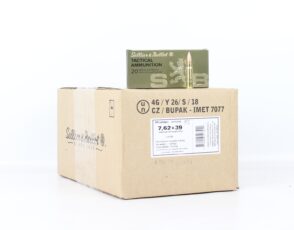 7.62x39 124gr FMJ Sellier & Bellot Ammo Case (600 rds)